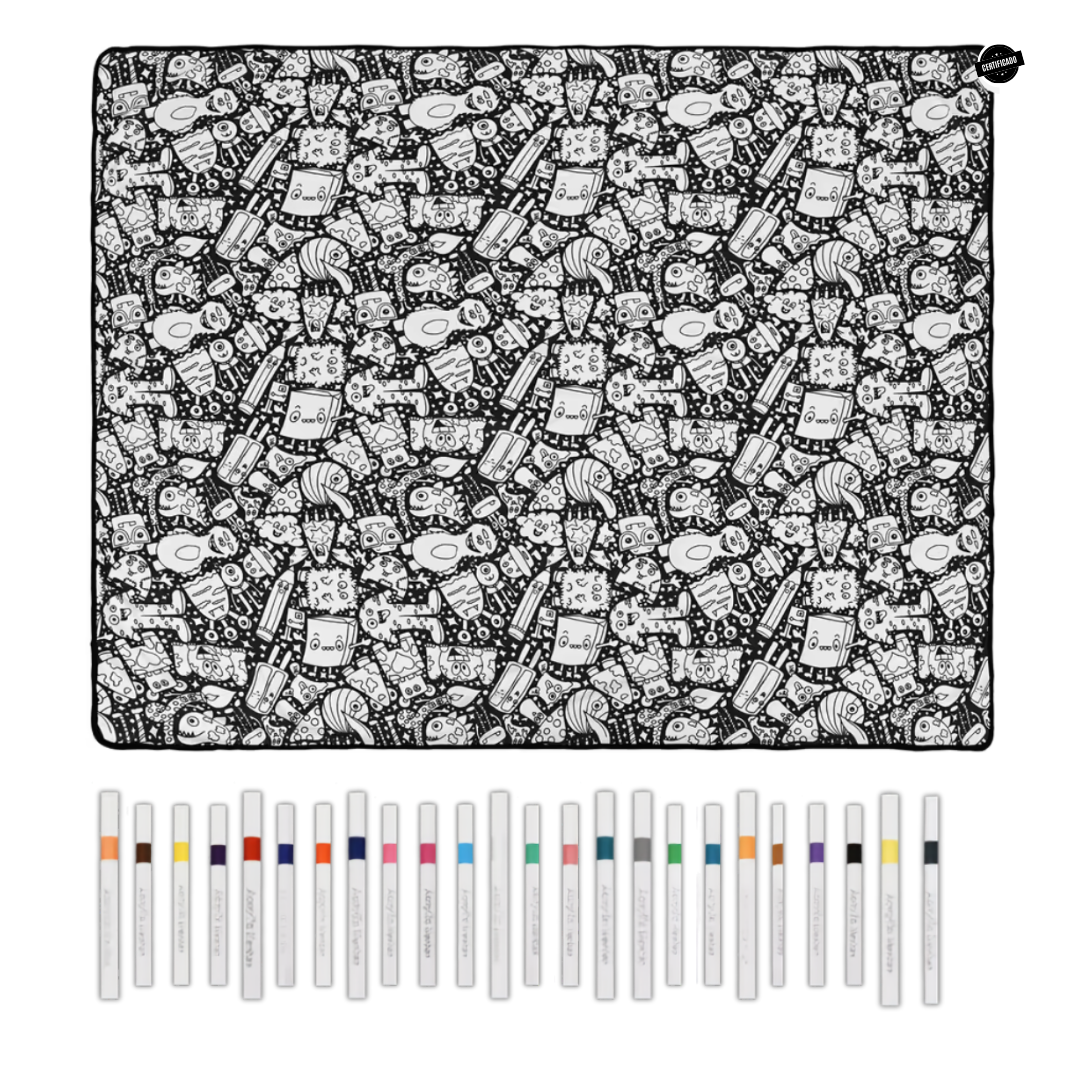 Manta para Colorear Lavable