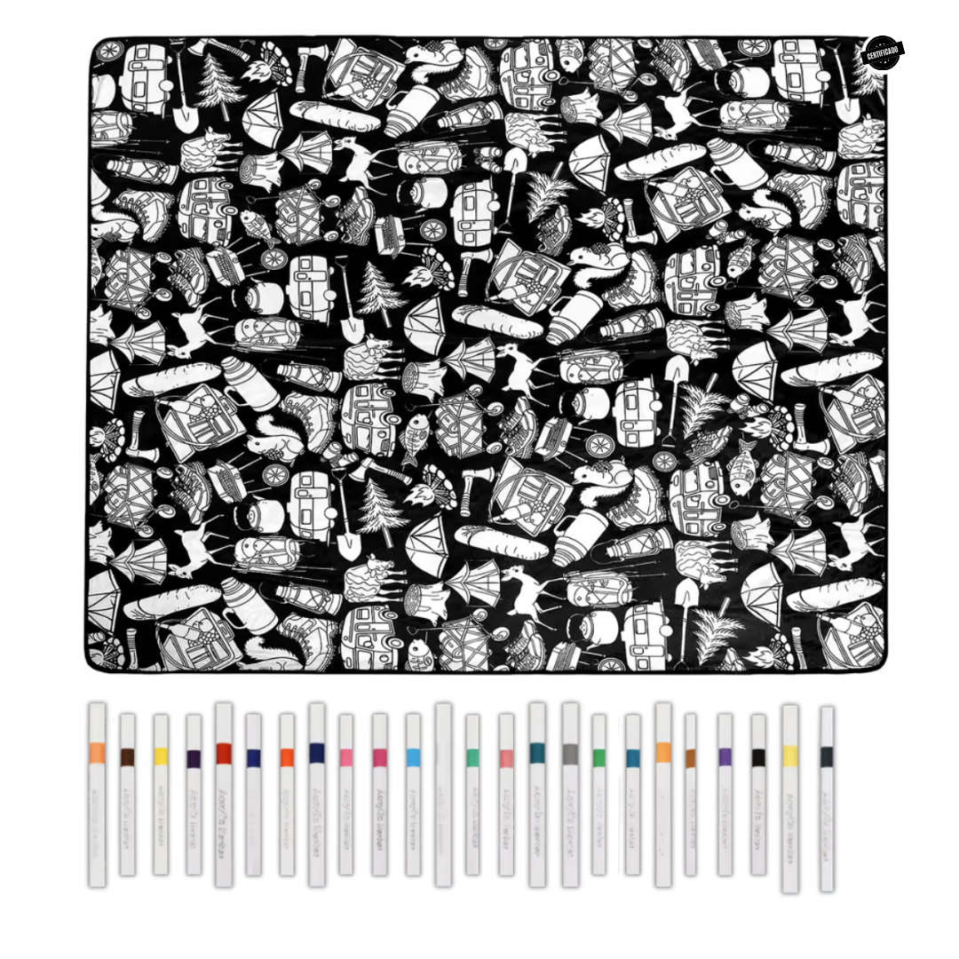 Manta para Colorear Lavable